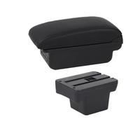 CRJIMX Pour VW Pour Caddy 5 2024 Boîte D'accoudoir Boîte De Rangement D'accoudoir Boîte De Rangement Aménagement Intérieur(B1 Ligne noire 3USB)