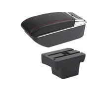CRJIMX Pour VW Pour Caddy 5 2024 Boîte D'accoudoir Boîte De Rangement Rétrofit Intérieur(Ligne rouge B1 PAS d'USB)