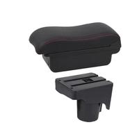CRJIMX Pour VW Pour Golf 6 Boîte D'accoudoir Pour S&CIROCCO Pour Sagitar Pour Golf 6 Pour Golf 5 Mk6 MK5 Pour Jetta 5 Boîte D'accoudoir Auto(Ligne noire A2 Pas d'USB)
