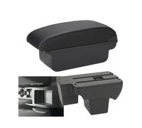 CRJIMX Pour VW Pour Polo 2020 2020 2022 2023 2024 Accoudoir Auto Retrofit Boîtier De Rangement Pièces De Rénovation Accessoires Auto(C3 Noir blanc SANS USB)