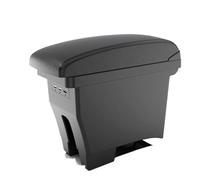 CRJIMX Pour VW Pour POLO Mk5 6R Pour Vento Accoudoir 2012 2013 2014-2018 Console Centrale Boîte De Rangement Modifiée(B2Black line leather)