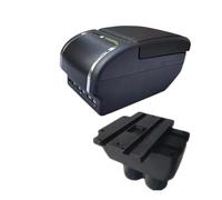 CRJIMX Pour VW Pour T&ouran Boîte De Centre Console Boîte De Rangement Intérieur Accessoires Auto De Personnalisation Détails Intérieurs(E black line 9USB)
