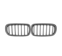 CRJIMX Pour X5 F15 X6 F16 2014-2019 X5M F85 X6M F86 Calandre De Prise D'Air Avant Pare-chocs Style Ligne Unique(Matte Black,Single)