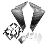 CRJIMX pour Yamaha MT09 MT 09 MT-09 SP 2021-2023 Moto Sport Downforce Naked Spoilers Latéraux Aileron Aérodynamique Déflecteur Cache-Cadre(Carbon Look-Clear)