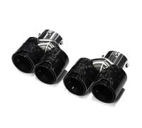 CRJIMX Quadruple Embout D'Échappement Fibre De Carbone Pour B&MW G20 G21 M340i M240i G42 M440i Silencieux Hautes Performances Pour Système D'Échappement(Carbon Fiber L)