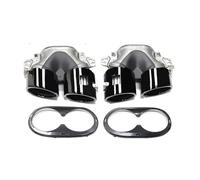 CRJIMX Silencieux D'échappement Arrière En Acier Inoxydable Pour Mercedes Pour Benz GLB35 A45S Quatre Sorties Noir Accessoires Auto(NOIR)