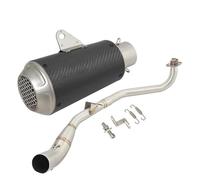 CRJIMX Silencieux D'échappement De Moto Modification Du Tuyau Liaison Intermédiaire À Enfiler Pour MSX125SF Pour GROM125SF MSX125 Pour GROM 125(Style G)