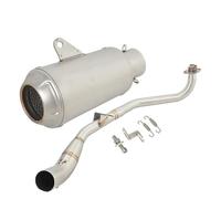 CRJIMX Silencieux D'échappement Pour Moto Pour MSX125SF Pour GROM125SF MSX125 Pour GROM 125 Modification Du Tuyau Intermédiaire(StyleB)