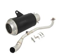 CRJIMX Silencieux D'échappement Pour Moto Pour MSX125SF Pour GROM125SF MSX125 Pour GROM 125 Modification Du Tuyau Intermédiaire(Style C)