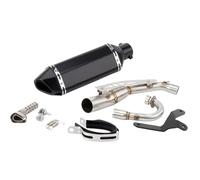 CRJIMX Silencieux D'échappement Slip-on Pour Moto Pour Monkey 125 2019 2020 2021 2022 2023 Avec Collecteur Central Accessoires Modifiés(Style D)