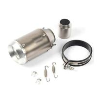 CRJIMX Silencieux D'échappement Universel 51 Mm En Fibre De Carbone Pour Moto Pour Y&amaha FZ6 Etc Compatible Avec Tous Types De Motos(TYPE-D)