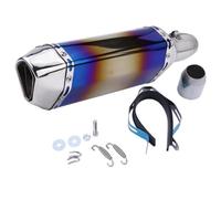 CRJIMX Silencieux D'échappement Universel Pour Moto 250cc 350cc 600cc Pour Nmax Pour Tmax530 Accessoires De Modification(E 370mm)