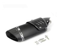 CRJIMX Silencieux D'échappement Universel Pour Moto Motocross Pour CBR650F CBR300 Z250 Z400 Z900 Z800 R3 R6(NOIR)