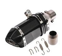 CRJIMX Silencieux D'échappement Universel Turnout 51 Mm Pour Moto Pour Kpr150 Pour Horizon Petit Pot D'échappement Hexagonal Modifié Pièces De Modification(Trou unique A310 mm)