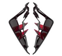 CRJIMX Spoilers Latéraux Nus Sport pour Moto Portance Aérodynamique Déflecteurs d'Aile pour Yamaha MT-09 MT09 MT 09 SP 2021-2023(Matt Black-Red)