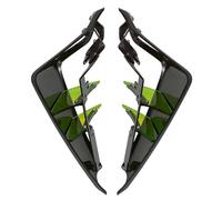CRJIMX Spoilers Latéraux Nus Sport pour Moto Portance Aérodynamique Déflecteurs d'Aile pour Yamaha MT-09 MT09 MT 09 SP 2021-2023(Fluorescent Green)