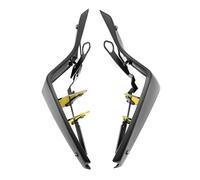 CRJIMX Spoilers Latéraux Nus Sport pour Moto Portance Aérodynamique Déflecteurs d'Aile pour Yamaha MT-09 MT09 MT 09 SP 2021-2023(Matt-Black-Yellow)