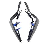 CRJIMX Spoilers Latéraux Nus Sport pour Moto Portance Aérodynamique Déflecteurs d'Aile pour Yamaha MT-09 MT09 MT 09 SP 2021-2023(Matt Black-Blue)