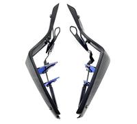 CRJIMX Spoilers Latéraux Nus Sport pour Moto Portance Aérodynamique Déflecteurs d'Aile pour Yamaha MT-09 MT09 MT 09 SP 2021-2023(Carbon Look-Blue)