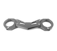 CRJIMX Support De Fourche Avant En Alliage D'aluminium CNC Pour Amortisseur Suspension Moto Pour Kawasaki Z900 Z 900 2017 2018 2019(GRIS)