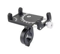 CRJIMX Support GPS Vélo Support Téléphone Universel Métal Riding Moto Bracket Antidérapant(Noir)