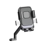 CRJIMX Support Téléphone Antichoc pour Moto Vélo Rotation Libre GPS Navigation(Mirror)