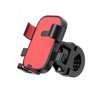 CRJIMX Support Téléphone Vélo Moto 360° Rotatif Réglable Support Navigation Voiture Extérieur Universel Accessoires(Rouge)