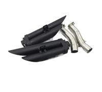 CRJIMX Système D'échappement Double Sortie De Chaque Côté En Acier Inoxydable Avec Raccord Pour Moto Pour Y&amaha YZF R1 2004 2005 2006