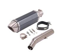 CRJIMX Tuyau D'échappement De Moto Liaison Intermédiaire Adaptateur Silencieux Connec Slip On Pour Y&amaha Pour Tricker XG250 XT250 XG 250 2004-2008(Style G)