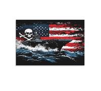 CRKATXU Avions Carrier Murale DécoRation Murale Image Sur Toile Tableau Impression Sur Toile Affiche DecoRation Pour Salon Chambre DécoRations 20x30inch(50x75cm)