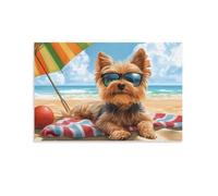 CRKATXU Terrier du Yorkshire Murale Décoration Murale Image Sur Toile Tableau Impression Sur Toile Pour La Décoration De La Maison 08x12inch(20x30cm)