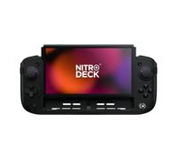 CRKD Nitro Deck+ Manette professionnelle portable pour Nintendo Switch et modèle OLED - Station d'accueil TV - Sidekicks et boutons arrière programmables - Système True Collection (Clear Black Edition