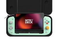 CRKD Nitro Deck (Retro Menthe) Édition limitée avec étui de transport pour Nintendo Switch et modèle OLED - Conçu pour le confort - Vitesse - avec Zero Stick Drift