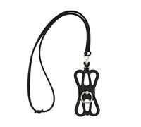 CRLLDPM 1 Pcs Lanière de téléphone portable Courroie de cou de téléphone portable avec l'étui d'anneau de silicone pour 4-6.5" Smart Phones