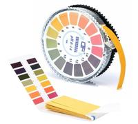 CRLLDPM 1 Rouleaux Papier Test de pH Universez, Mesure de pH Gamme Complète 0-14, avec 80pcs Bandelettes de Test, pH en Papier de Tournesol, Papier Indicateur, pour Mesures Rapides de pH
