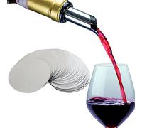 CRLLDPM 50 Pièces Verseur de Vin Disques Anti-Goutte Verseur Bec Verseur Verser Vin Tranche Becs Réutilisable Goutte Stop Anti Goutte Disque