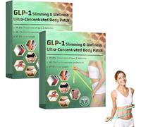 Croaie Glp-1 Lot de 2 patchs minceur et bien-être ultra-concentrés Smgt-Glp-1 Nano Microneedle Patch, pansements cosmétiques complets pour homme et femme