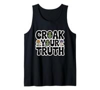 Croak Your Truth Whimsical Cute Toad & Mushroom Débardeur