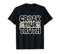 Croak Your Truth Whimsical Cute Toad & Mushroom T-Shirt