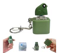 Croaking Frog Keychain, Rechargeable Croaking Frog Keychain, Frogs Sound Keychains for Stress Relief, with Colorful Lights, for Focus Break Or Just Making Friend Laugh (1 Pc)