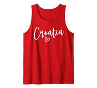 Croatie Coeur Femme Amour Croatie Débardeur