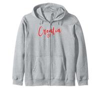 Croatie Coeur Femme Amour Croatie Sweat à Capuche