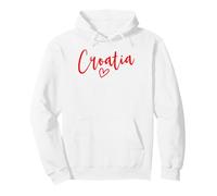 Croatie Coeur Femme Amour Croatie Sweat à Capuche