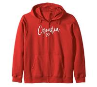 Croatie Coeur Femme Amour Croatie Sweat à Capuche