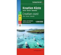 Carte routière - Côte Croate : Istrie-Dalmatie-Kvarner| Freytag & Berndt