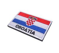 Croatie Drapeau Broderie Brassard National Drapeau Motif Magique Autocollant Bras Badge de Tissu Collant en Tissu, broyeur de Broderie de Drapeau croate
