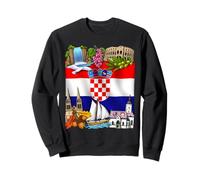 Croatie Drapeau Croate Racines Croates Fier Héritage Sweatshirt