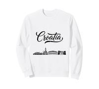 Croatie Skyline Voyage Vacances Tenues Sweatshirt