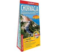 Croatie Slovénie Bosnie-Herzégovine Serbie Monténégro Kosovo Macédoine carte routière laminée 1:750 000