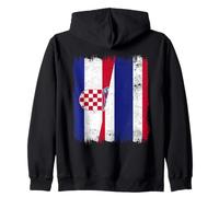 Croatie Thaïlande Demi-Drapeau Croate Thaïlande Racines thaïlandaises Sweat à Capuche